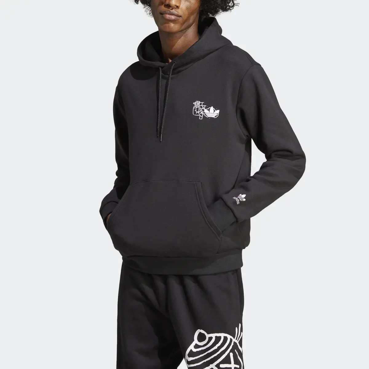 Adidas Sudadera con capucha Graphics Hack the Elite. 1