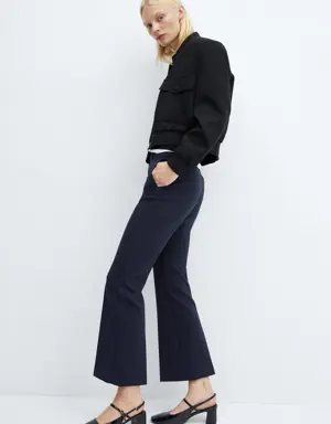 Cropped flared pants