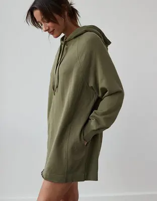 American Eagle Fleece Hoodie Dress. 1