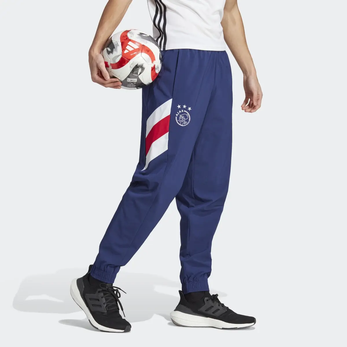 Adidas Ajax Amsterdam Icon Woven Tracksuit Bottoms. 3