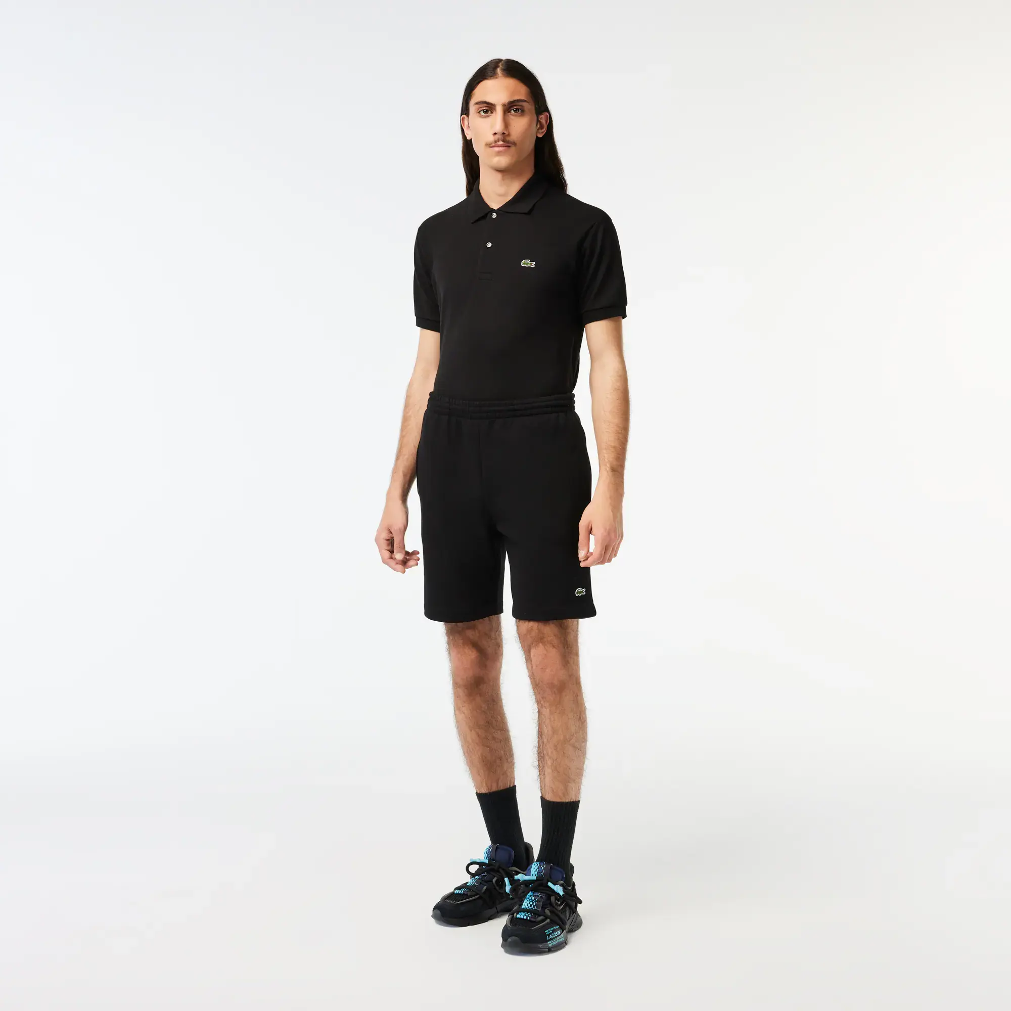 Lacoste Men's Organic Brushed Cotton Fleece Shorts. 1 Lacoste Men's Organic Brushed Cotton Fleece Shorts. 1