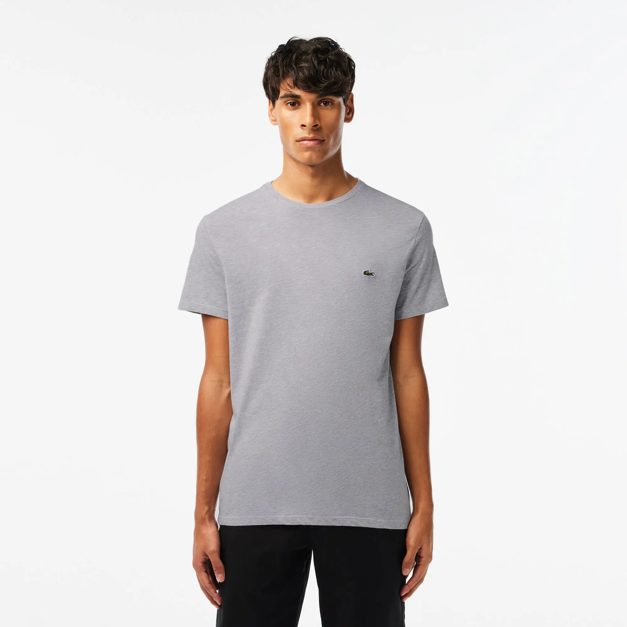 Lacoste Men's Crew Neck Pima Cotton Jersey T-shirt. 1