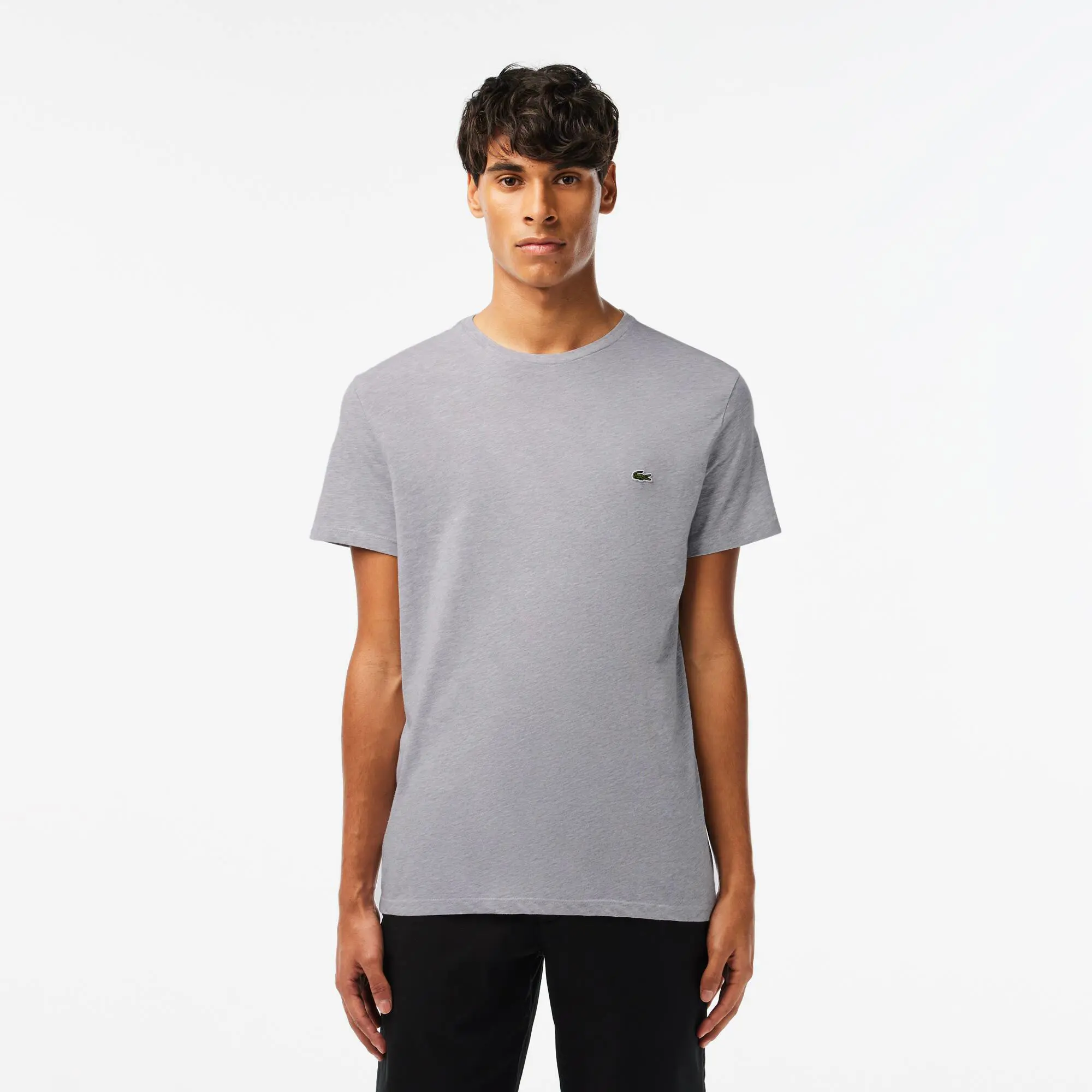 Lacoste Men's Crew Neck Pima Cotton Jersey T-Shirt. 1