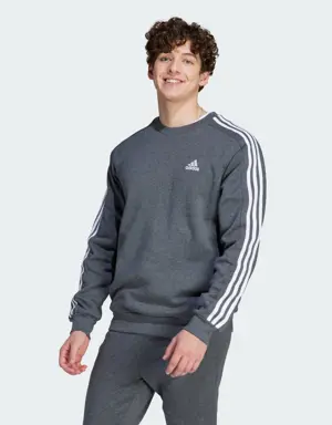 Essentials Fleece 3-Stripes Sweatshirt