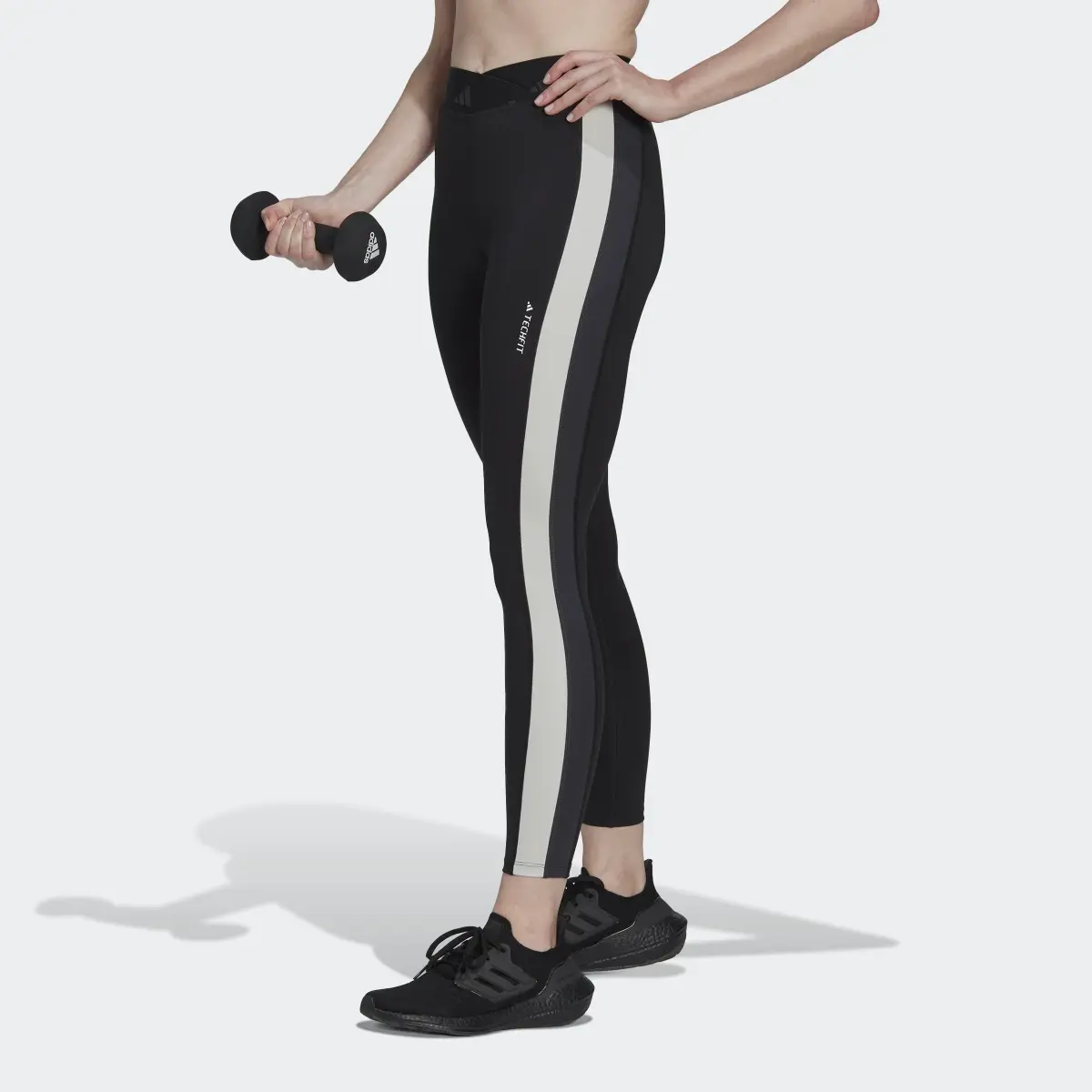 Adidas Hyperglam Training Techfit 7/8 Leggings. 1