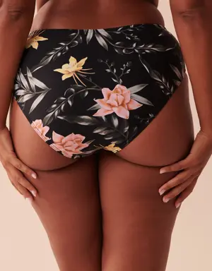 TROPICAL Mid Waist Bikini Bottom