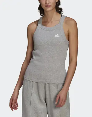 Playera sin Mangas Essentials Yoga Acanalada