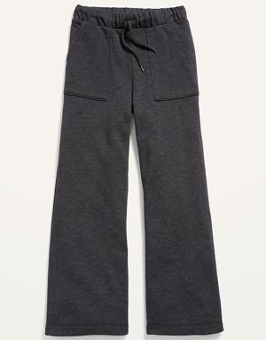 High-Waisted French Terry Wide-Leg Jogger Sweatpants for Girls