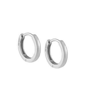 Gap Plain Ring Huggie Earring silver