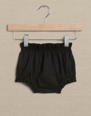 Bria Linen Bloomers for Baby black