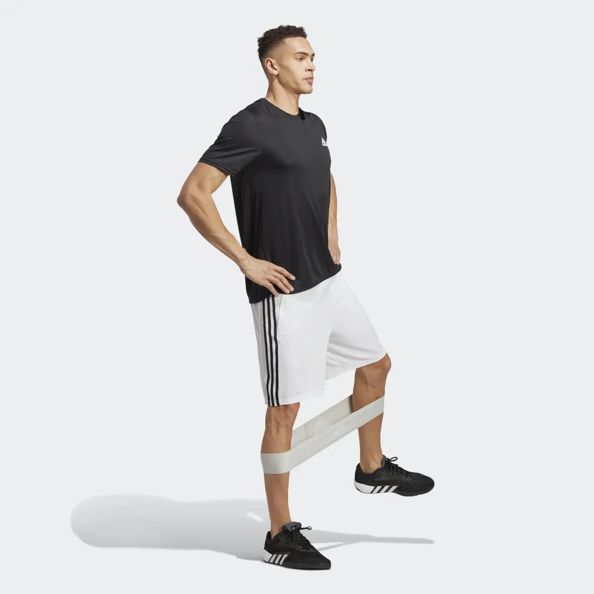 Adidas Train Essentials Piqué 3-Stripes Training Shorts. 3