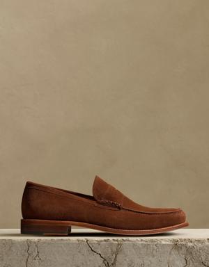 Asher Suede Penny Loafer brown