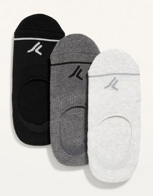 No-Show Athletic Socks 3-Pack for Women gray