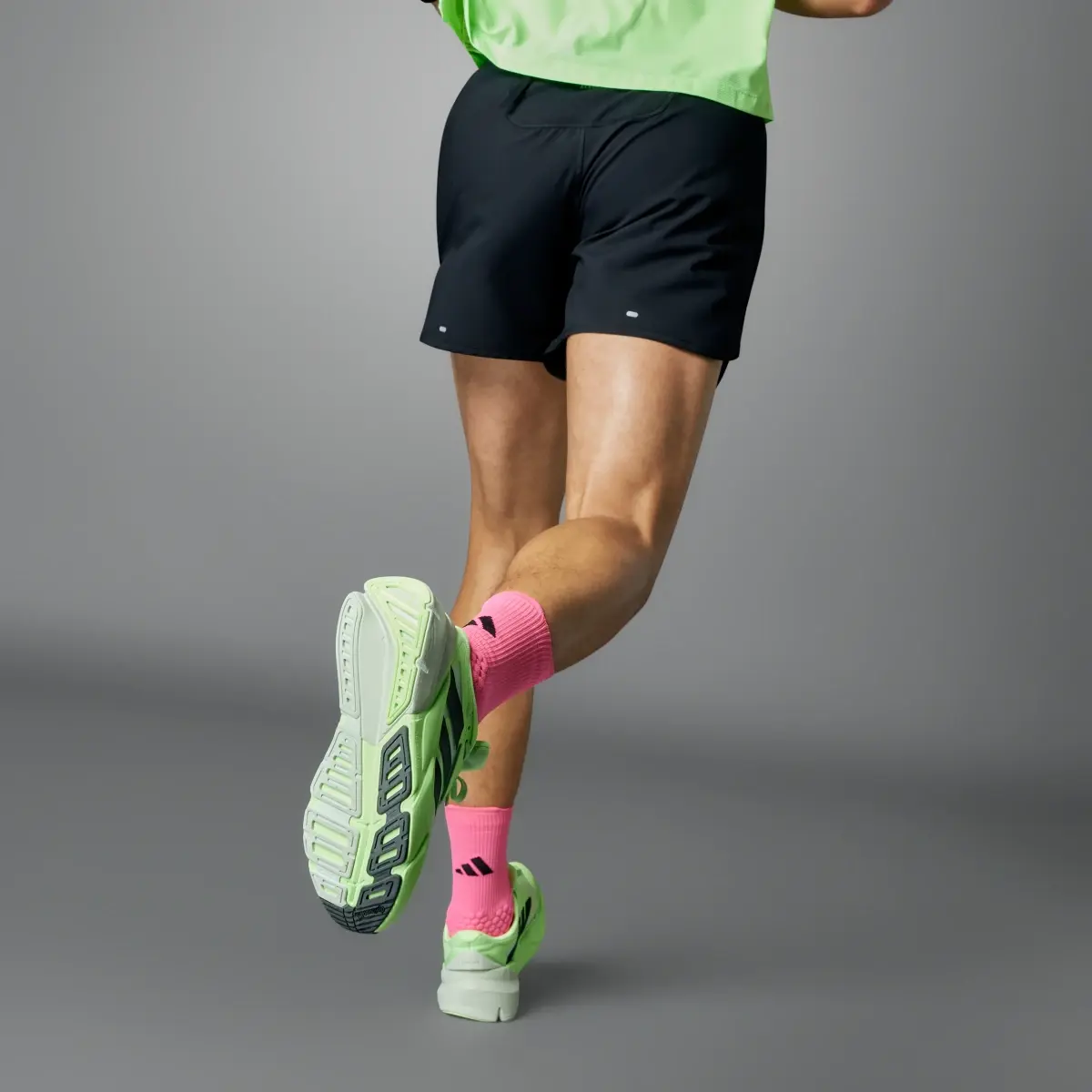 Adidas Own the Run 3-Stripes Shorts. 2
