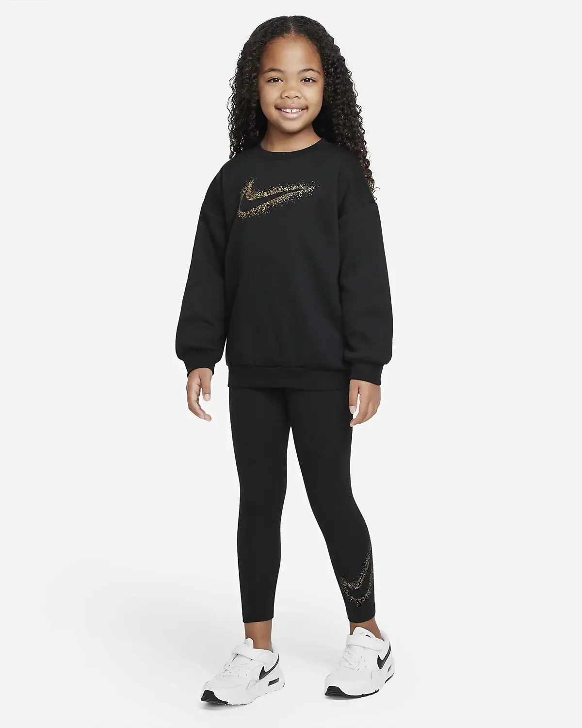 Nike Fleece Crew and Leggings Set. 1