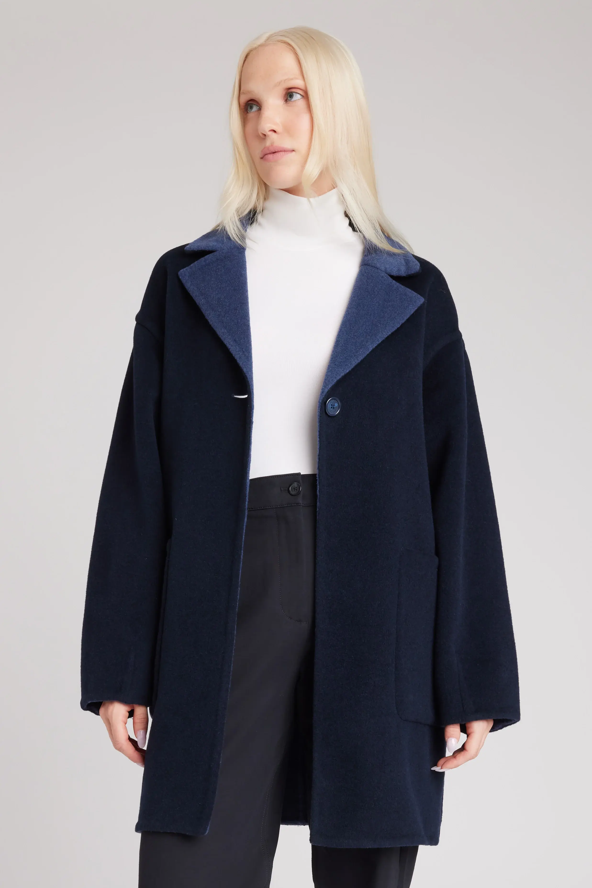 Kit And Ace Joy Double Wool Coat. 1