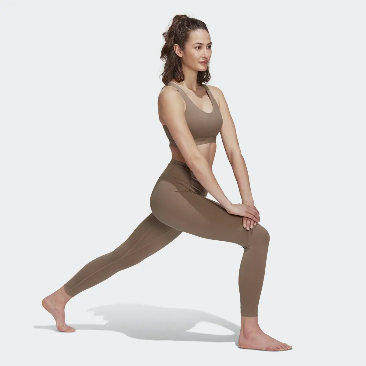 adidas Yoga Luxe Studio 7/8 Leggings Brown
