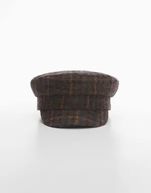 Wool baker cap