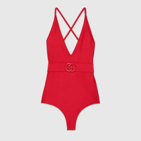 Gucci Sparkling stretch jersey swimsuit. 1