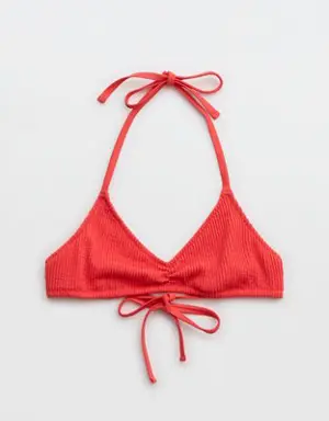 Crinkle Halter Voop Bikini Top