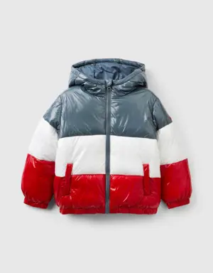 color block padded jacket