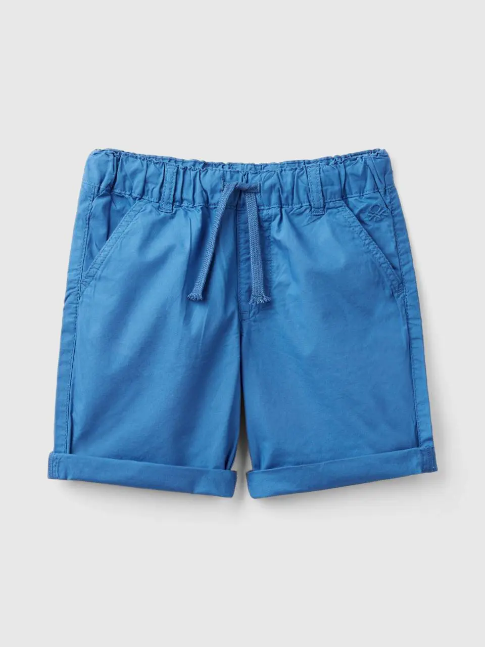 Benetton 100% cotton shorts with drawstring. 1