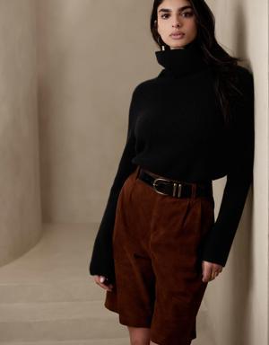 Chiara Cashmere Turtleneck Sweater black