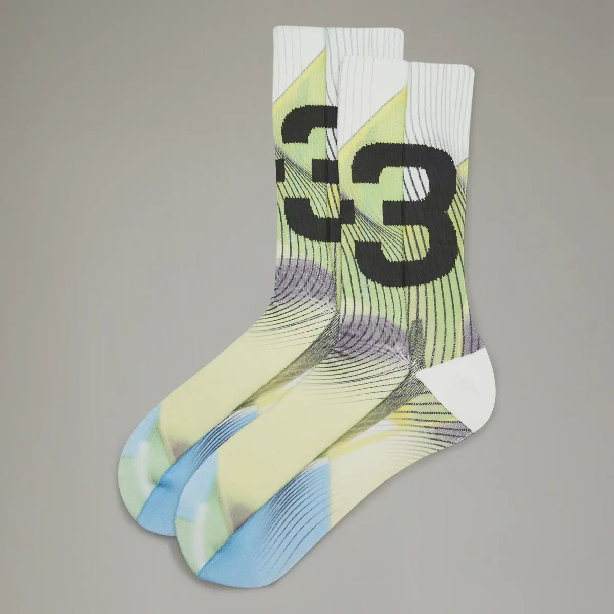 Adidas Y-3 Allover Print Socks. 1