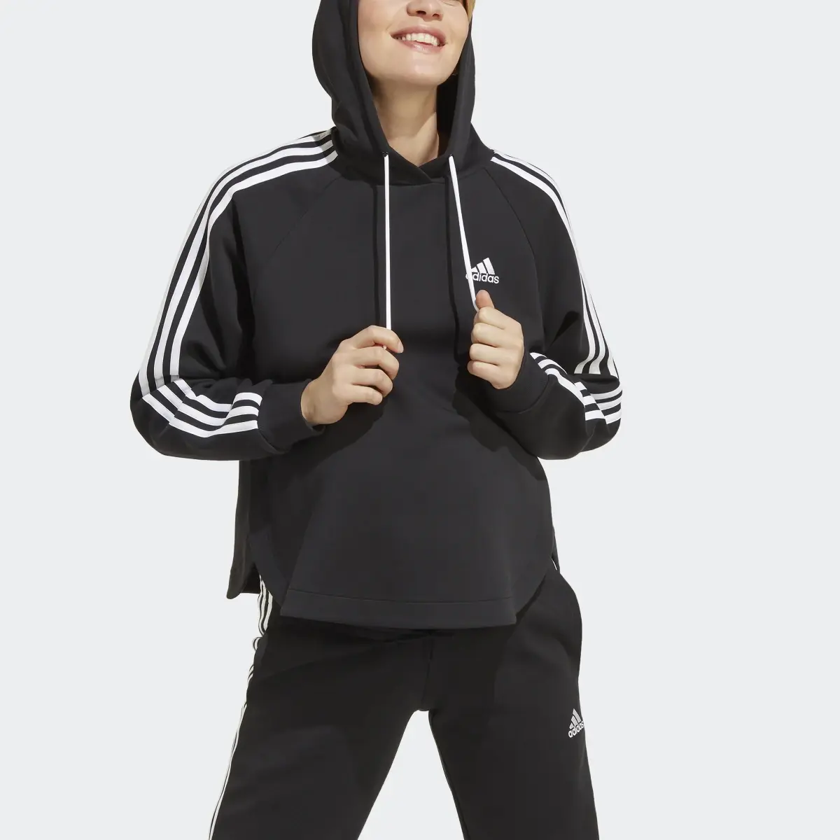 Adidas Maternity Over-the-Head Hoodie. 1