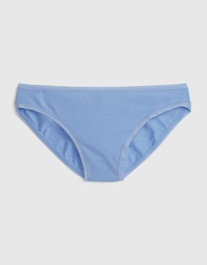 Organic Stretch Cotton Bikini blue