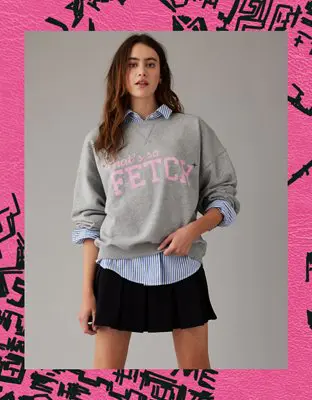 American Eagle x Mean Girls Fetch Crew Neck Sweatshirt. 2