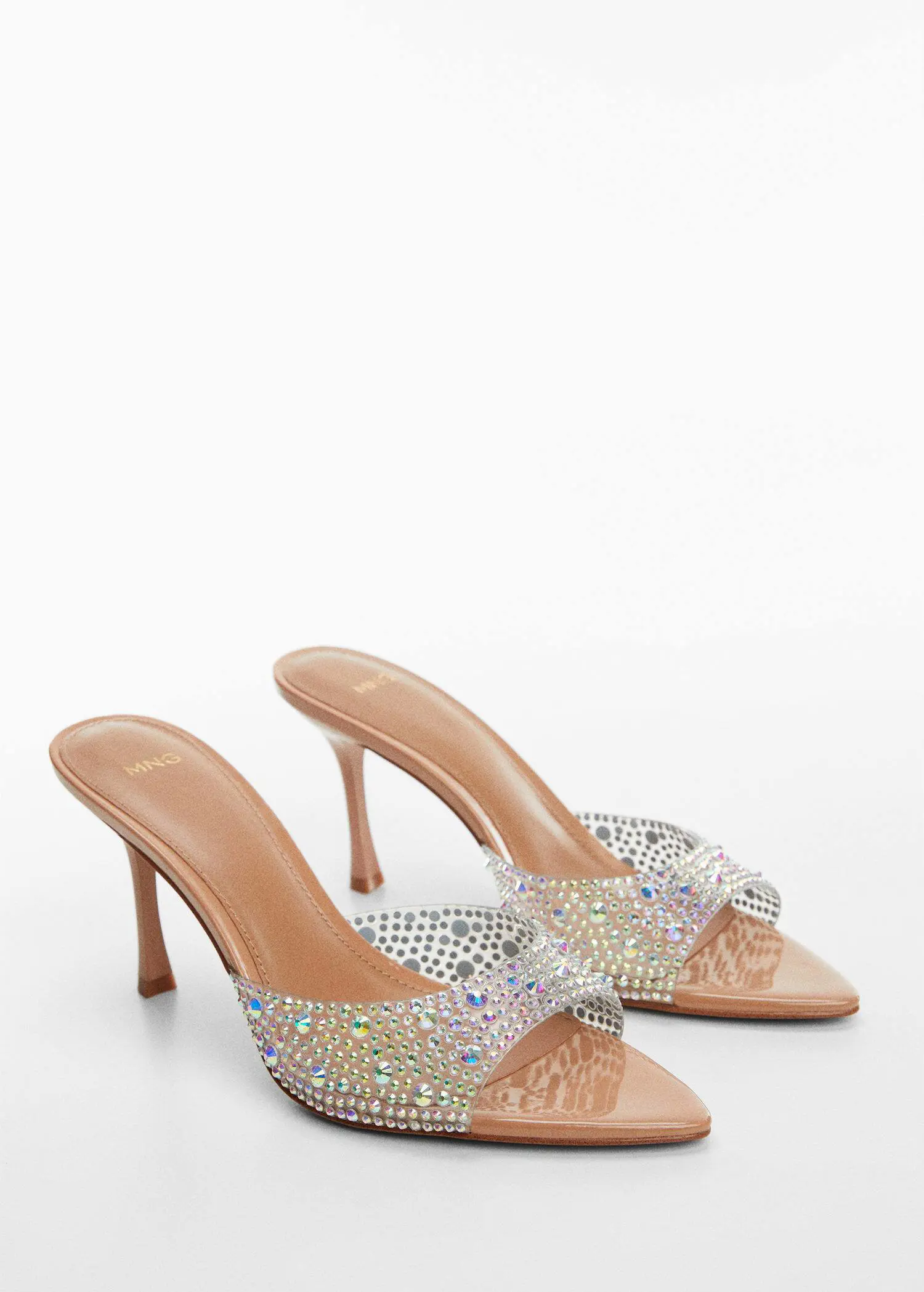 Mango Glitter high-heeled sandals. 3