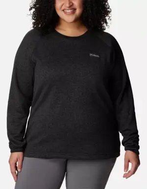 Women's Sweater Weather™ Fleece Crew Shirt - Plus Size
