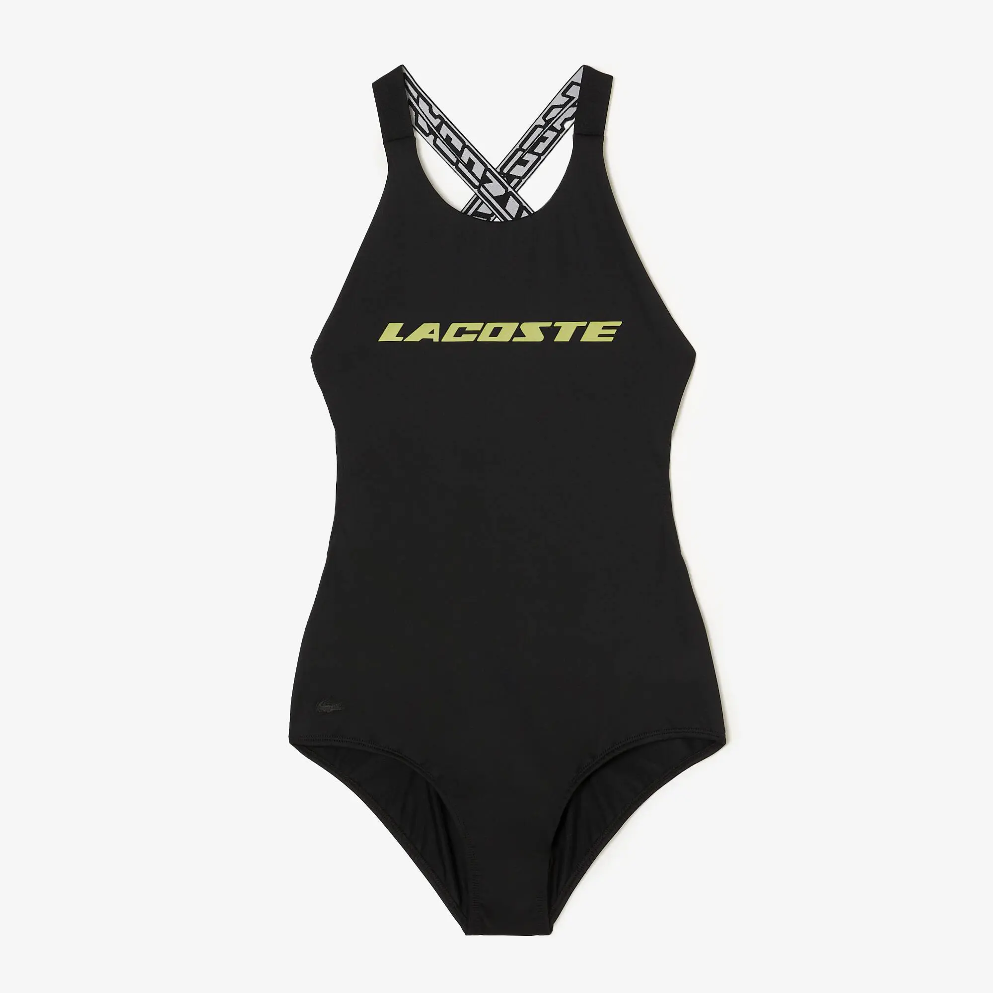 Lacoste Women’s One-Piece Recycled Polyester Swimsuit. 2