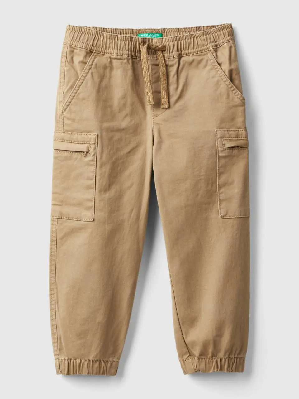 Benetton cargo trousers with drawstring. 1