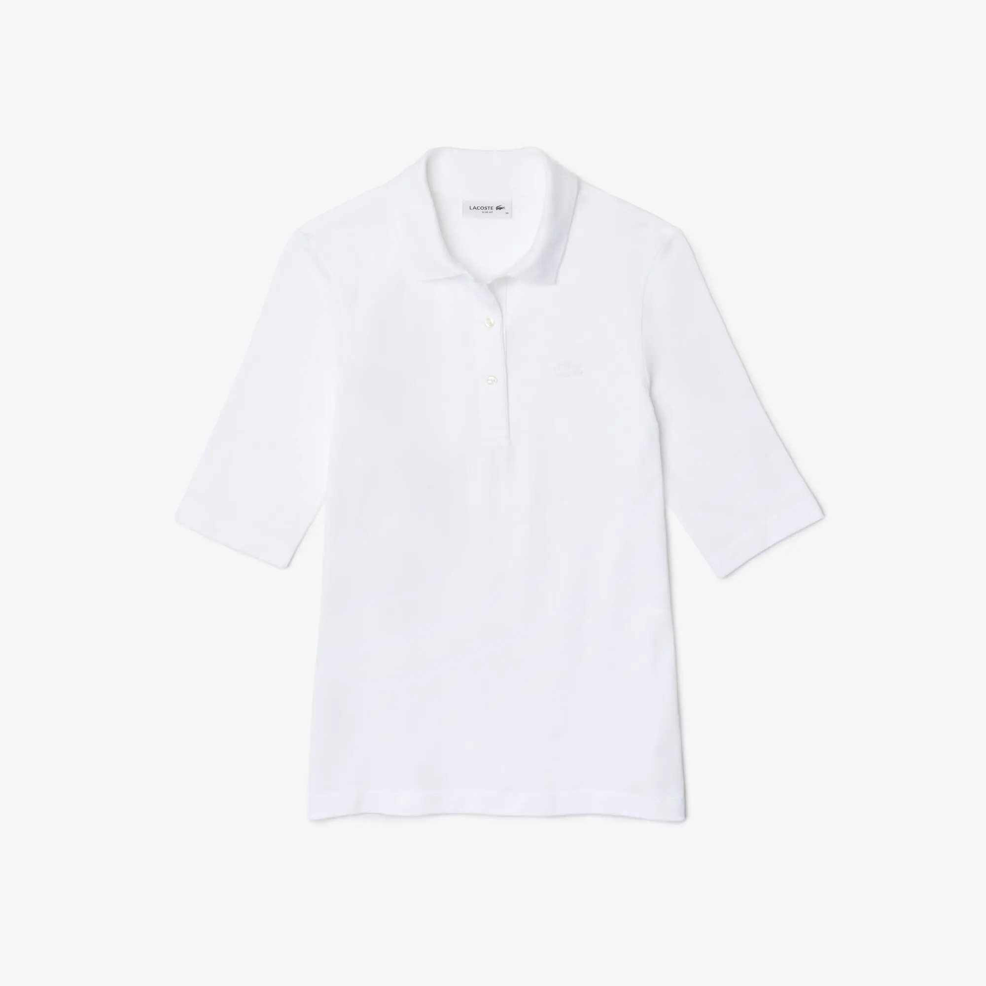 Lacoste Women's Lacoste Slim Fit Supple Cotton Polo Shirt. 2