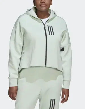 Adidas Mission Victory Slim Fit Full-Zip Hoodie (Plus Size)