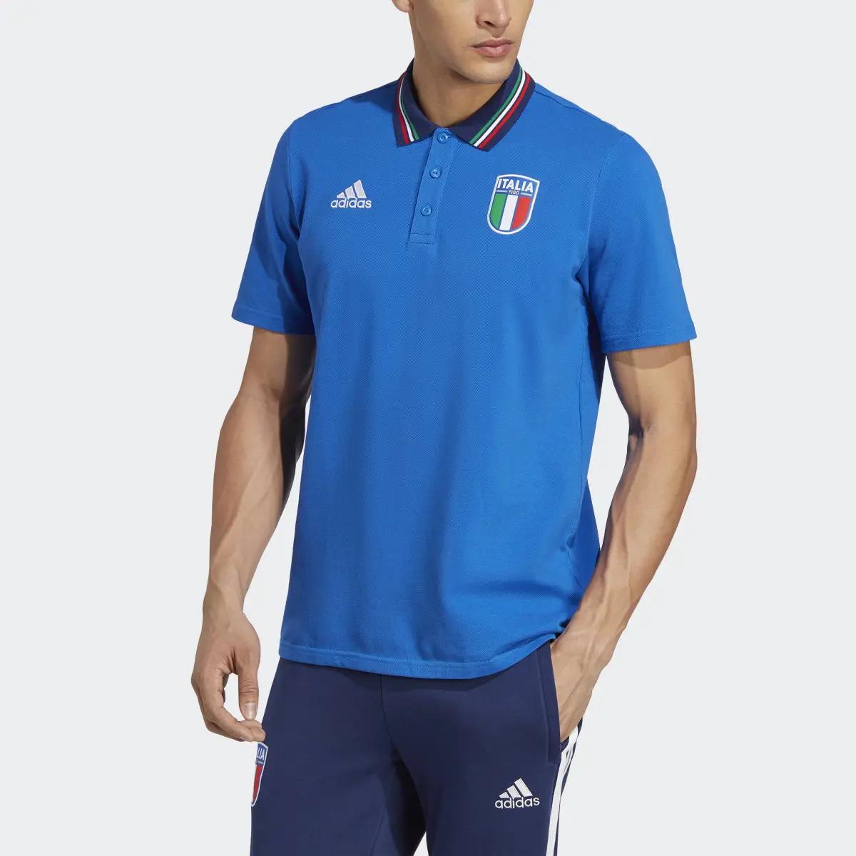 Adidas Playera Polo Italia. 1