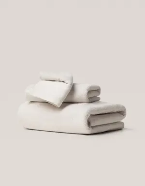 Asciugamano bidet 100% cotone texture 30x50 cm