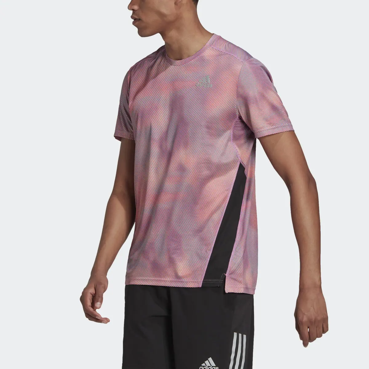 Adidas Own the Run Colorblock Tee. 1