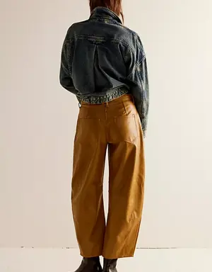 Lucky You Mid-Rise Vegan Barrel Jeans