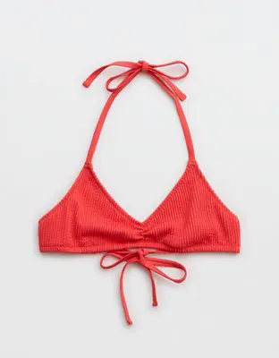 American Eagle Crinkle Halter Voop Bikini Top. 1