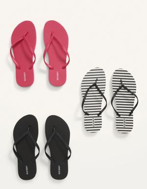 Flip-Flop Sandals 3-Pack (Partially Plant-Based) black