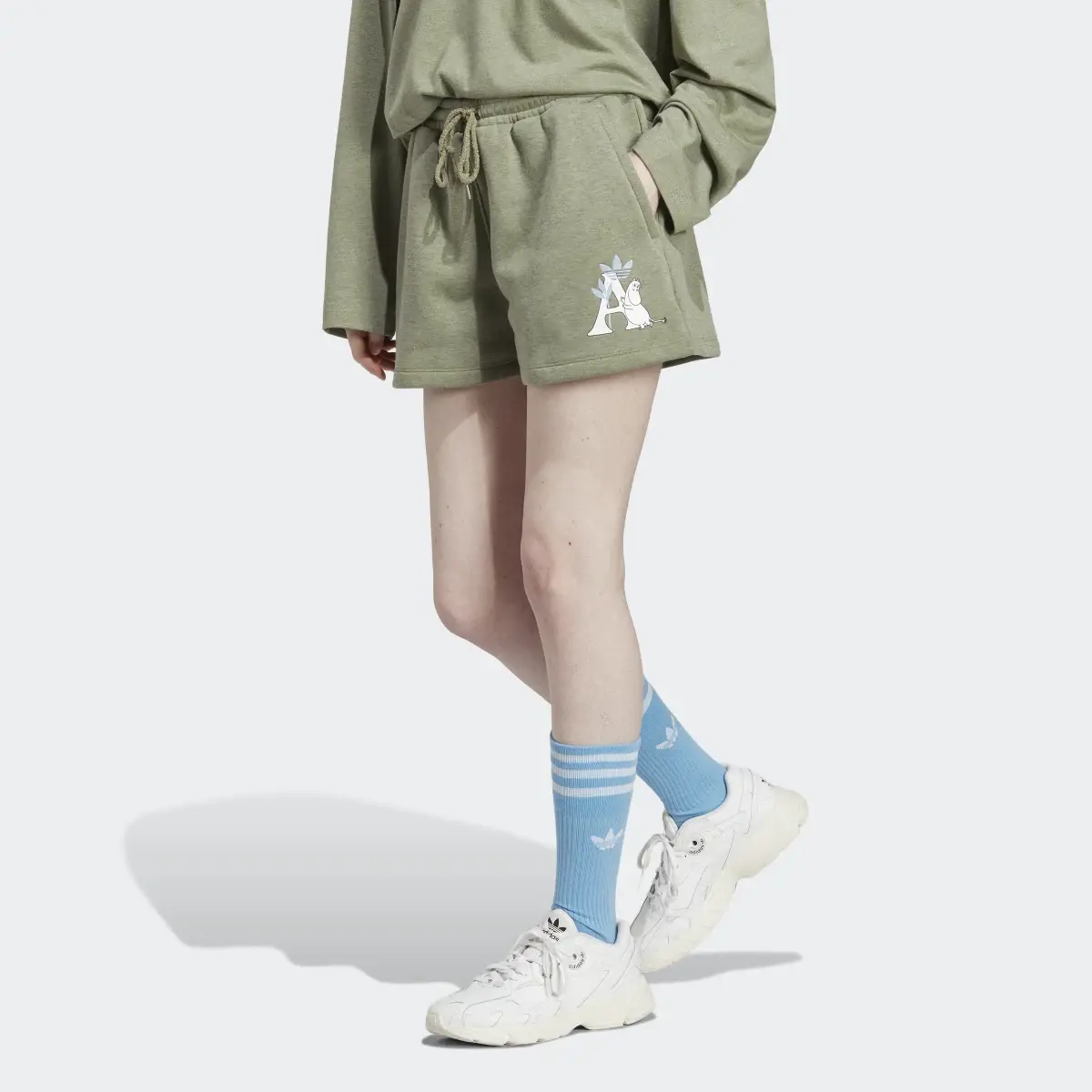 Adidas Originals x Moomin Sweat Shorts. 1