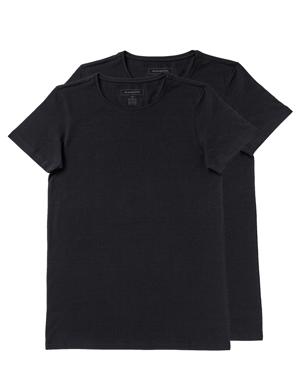 İkili Siyah İç Giyim T-Shirt Seti