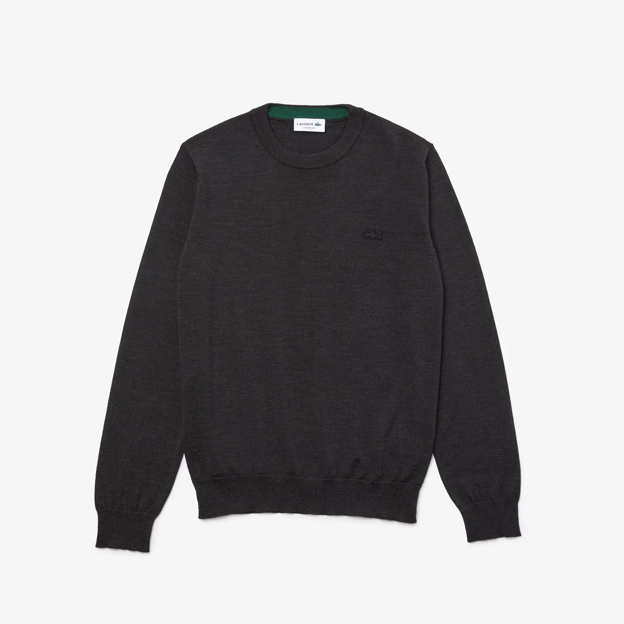 Lacoste Sweater em lã merino com decote redondo para homem. 2