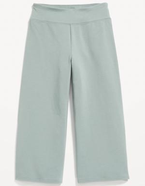 Old Navy PowerChill High-Waisted Cropped Wide-Leg Performance Pants for Girls blue