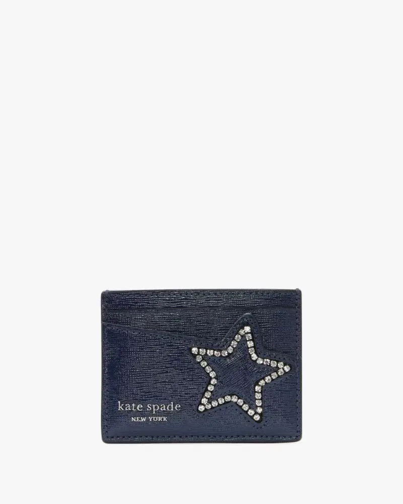 Kate Spade Starlight Patent Saffiano Leather Cardholder. 1