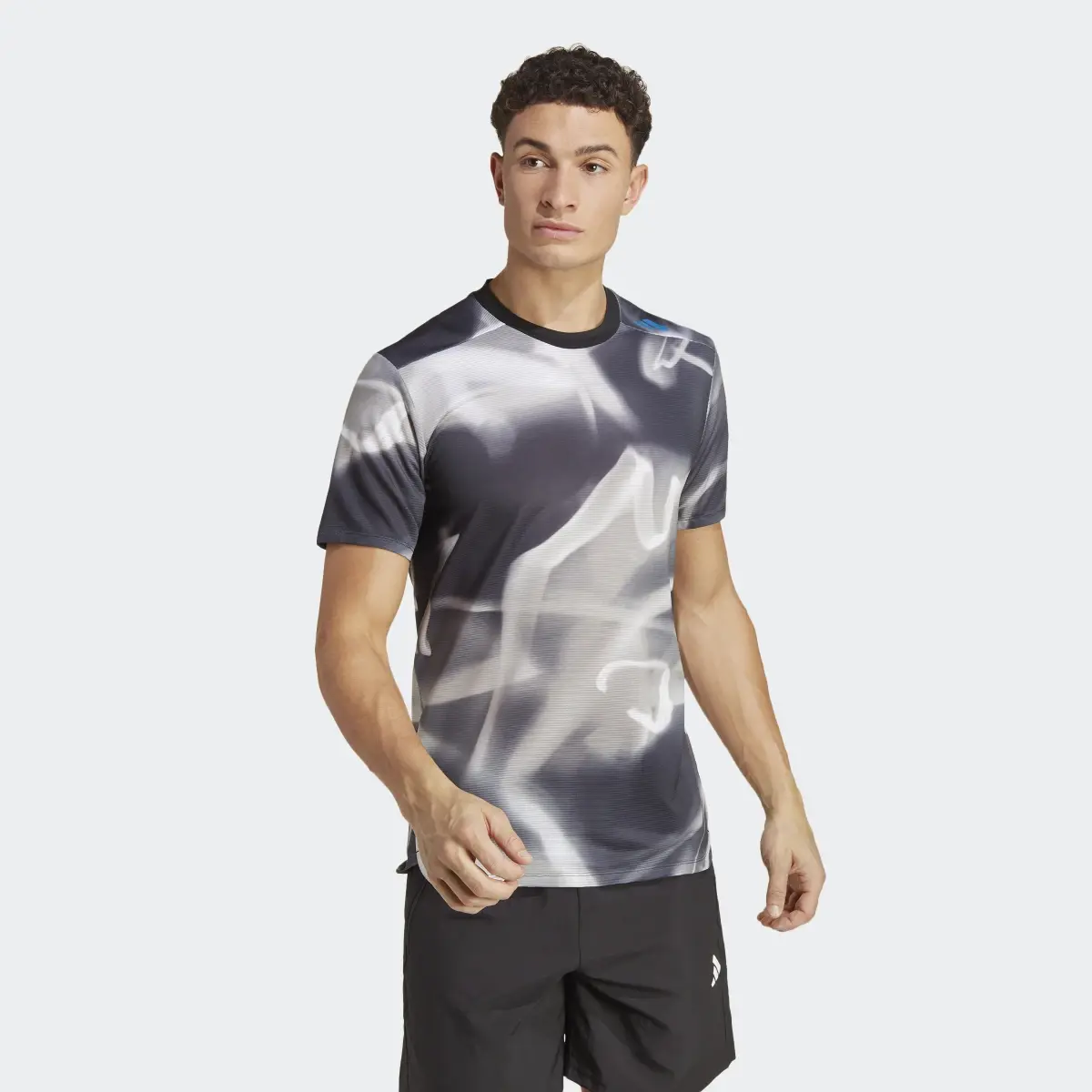 Adidas Designed 4 Training HEAT.RDY Allover Print HIIT Training Tee. 2