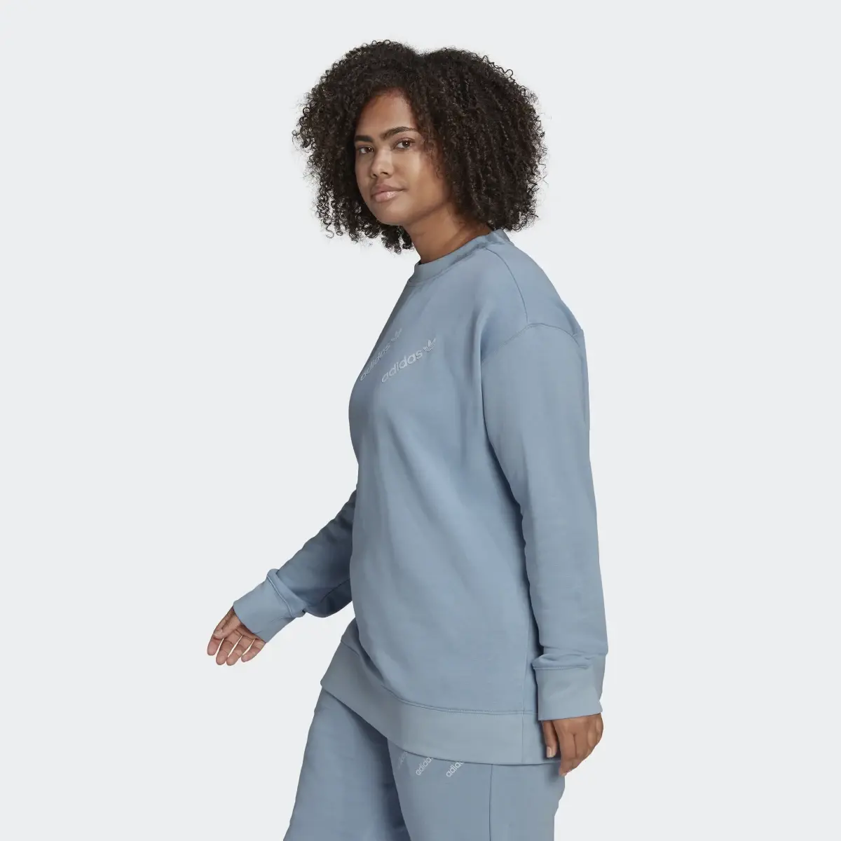 Adidas Crew Sweatshirt (Plus Size). 3